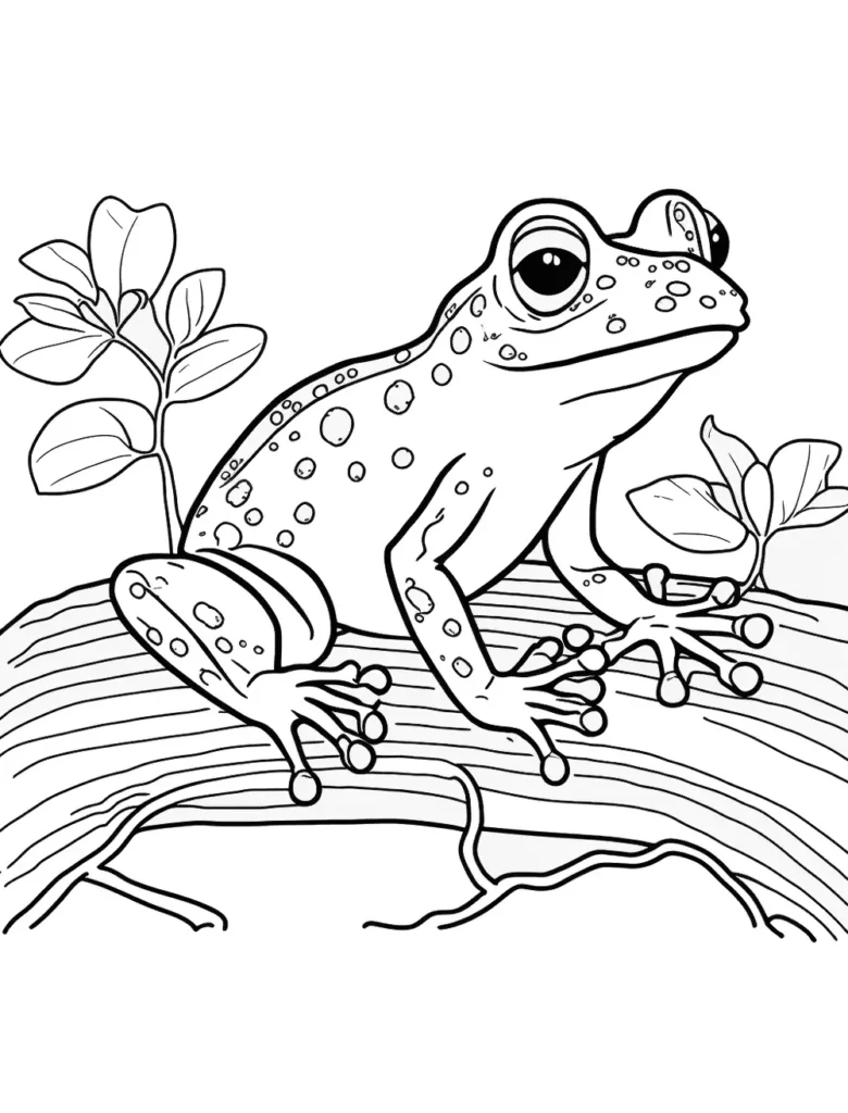 Desenhos para Colorir de Sapo