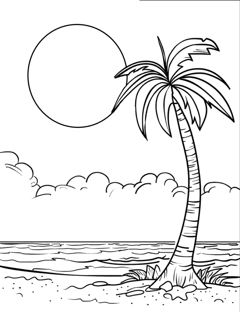 Desenhos para Colorir do Sol