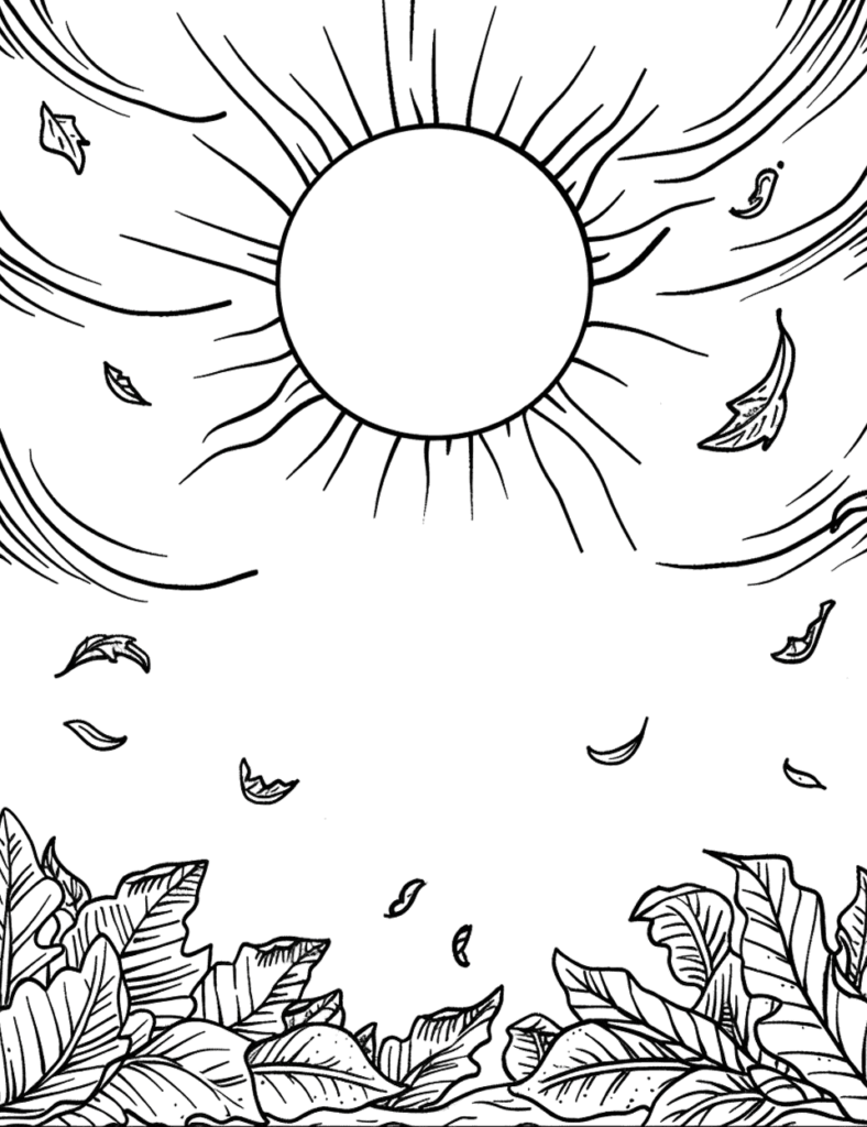 Desenhos para Colorir do Sol