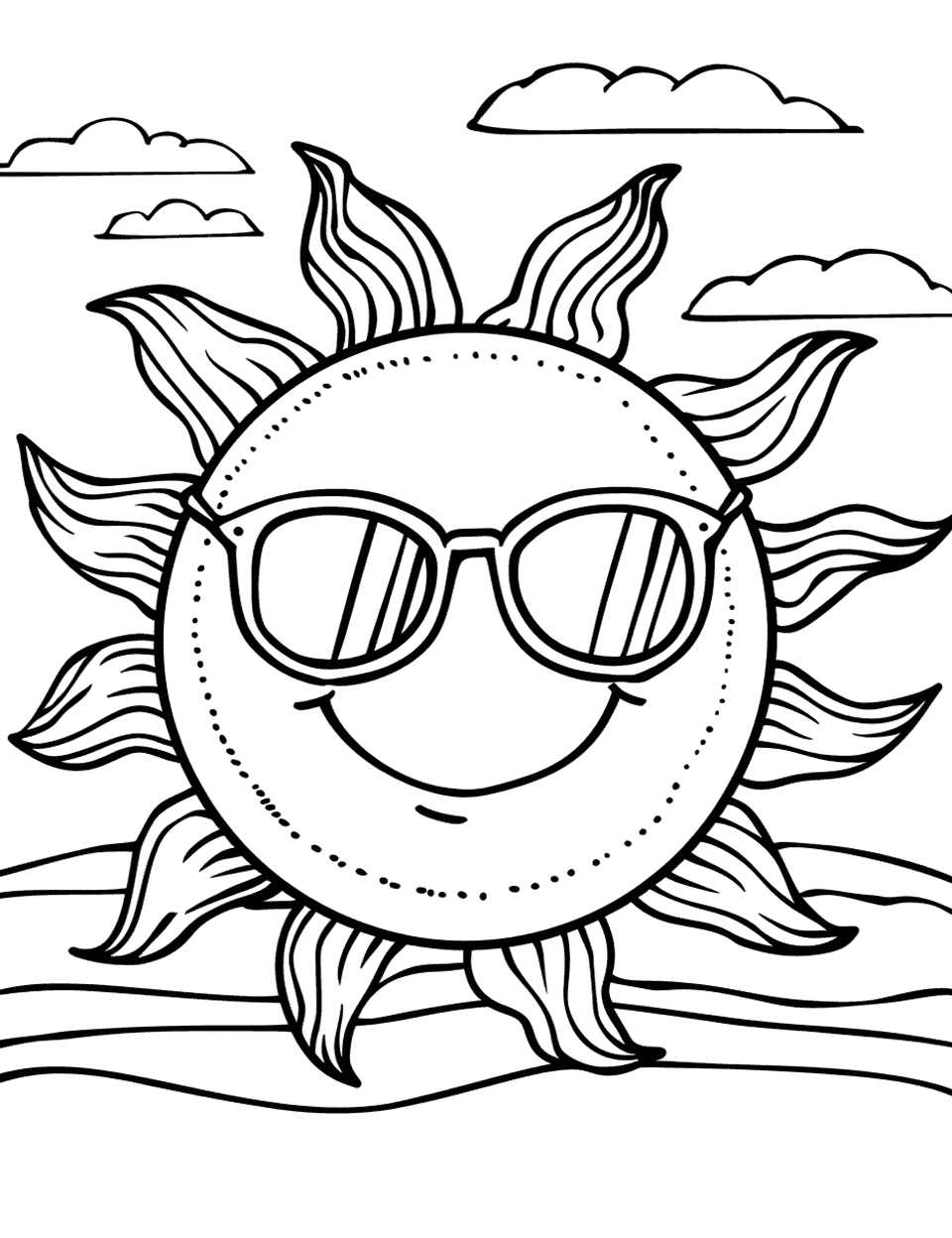 25 Desenhos de Colorir do Sol para Alegrar o Dia das Crianças